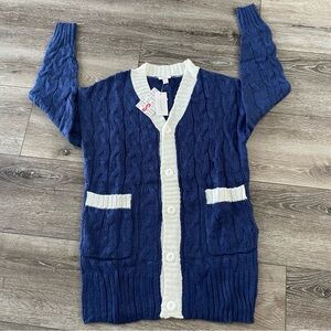 LULAROE Lucille‎ loose-fit cardigan Navy Size Small